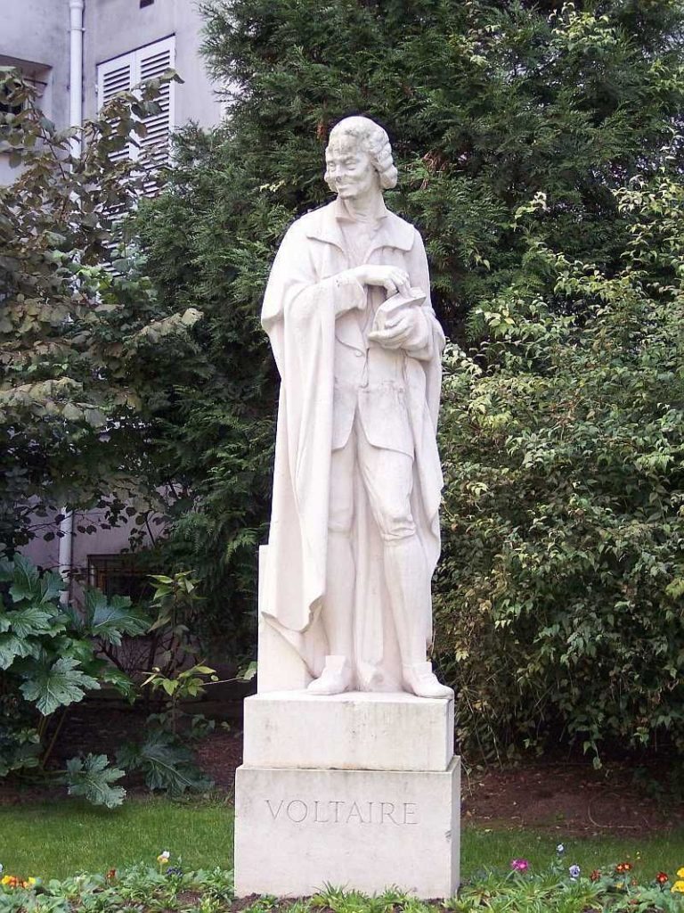 Statue of Voltaire, Paris, France